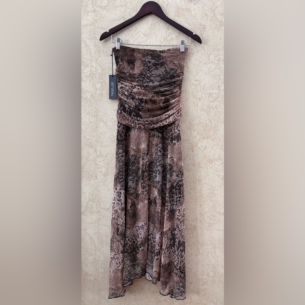 Rachel Zoe Print Strapless Dress - Picture 3 of 6